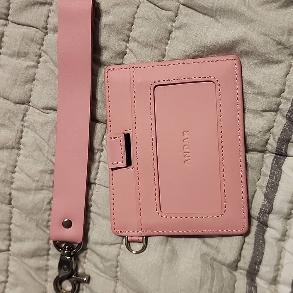 Andar denner wallet peony pink